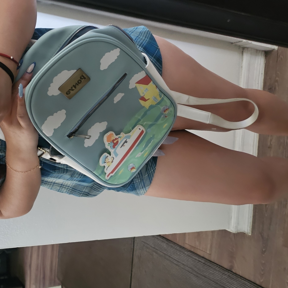 Loungefly Blue Backpack with Cartoon Design